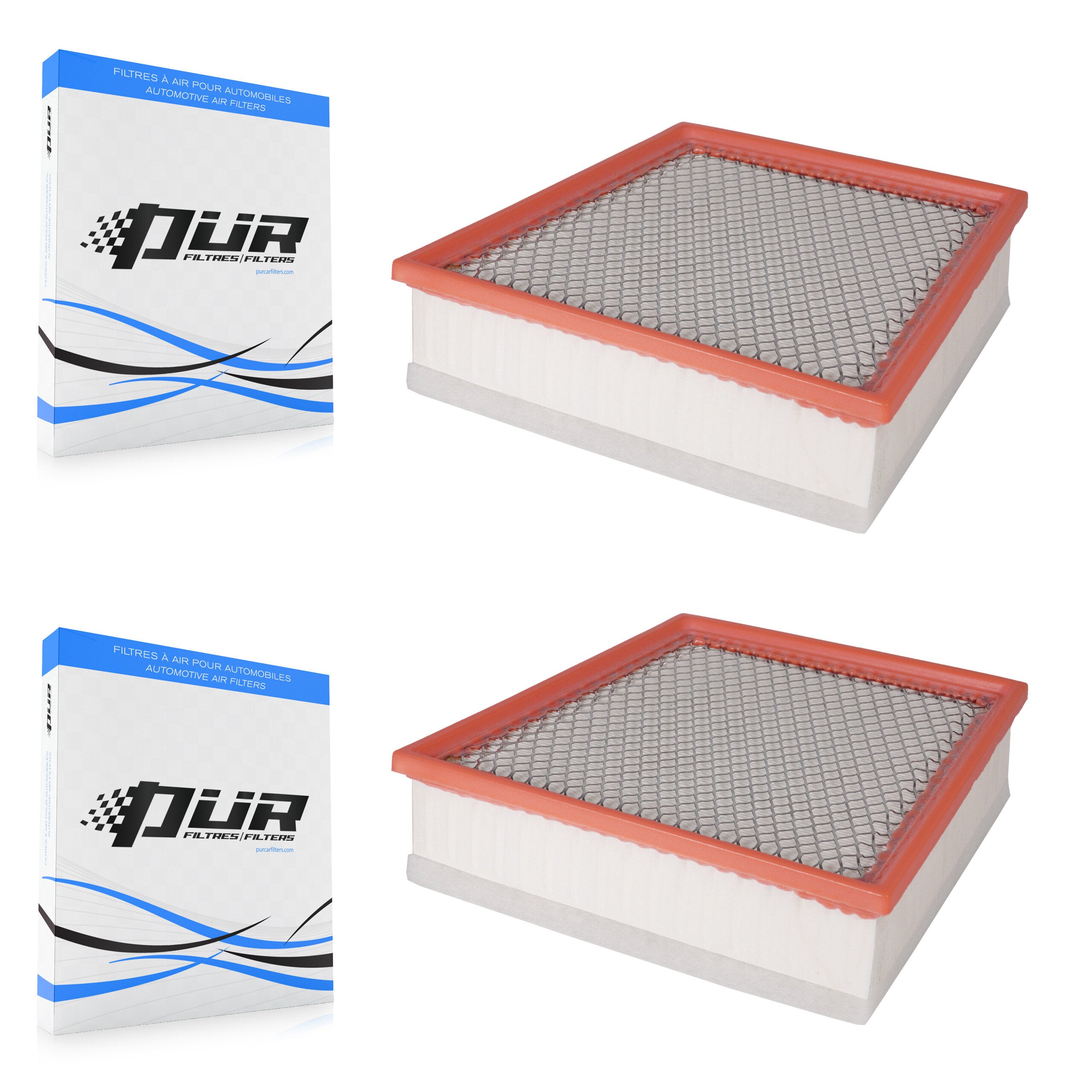Engine Air Filter (2 Pack) For GMC Chevrolet Silverado 2500 HD Sierra 3500 K57-100150