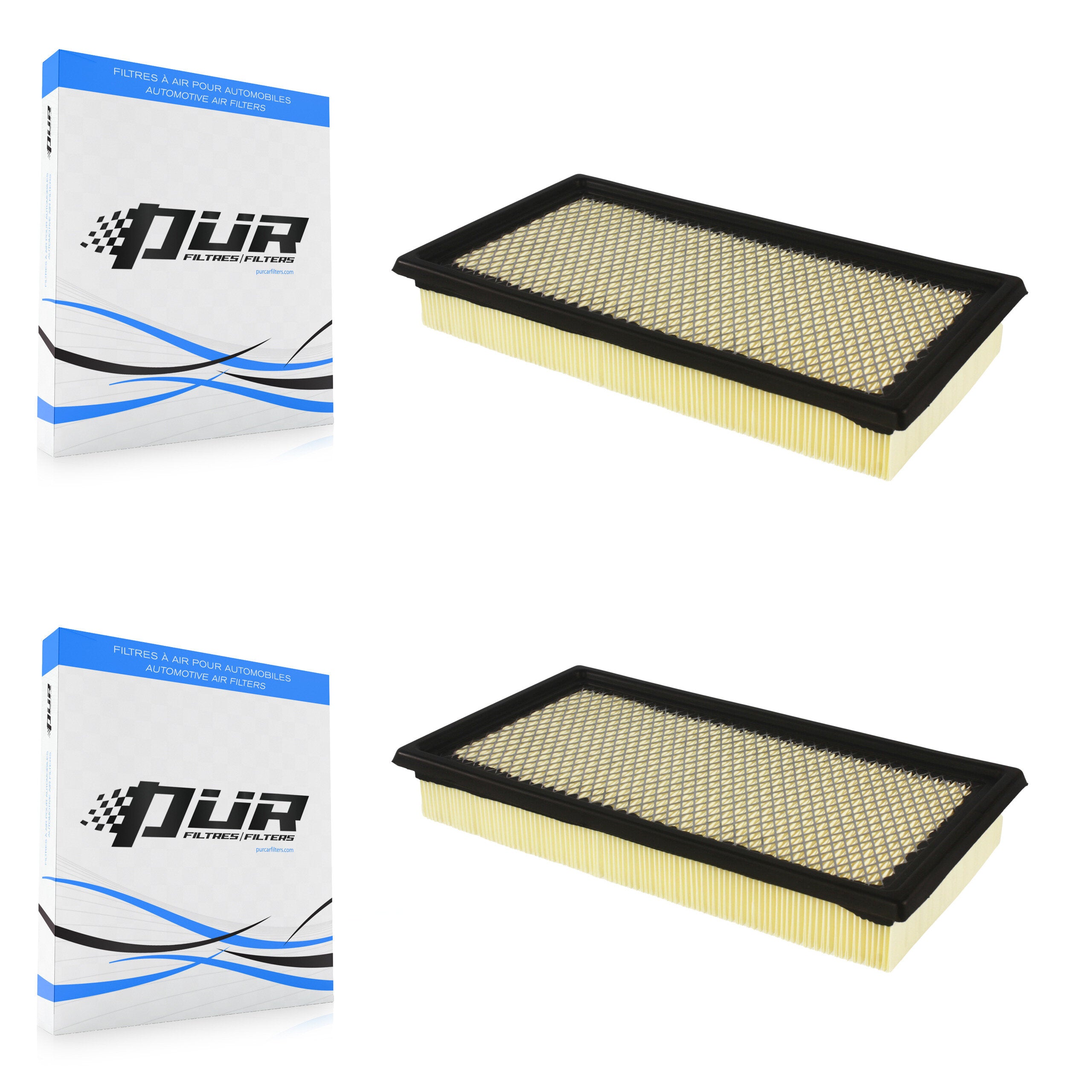 Engine Air Filter (2 Pack) For Ford Explorer Edge Lincoln Fusion Mazda MKX Flex 6 Taurus K57-100181