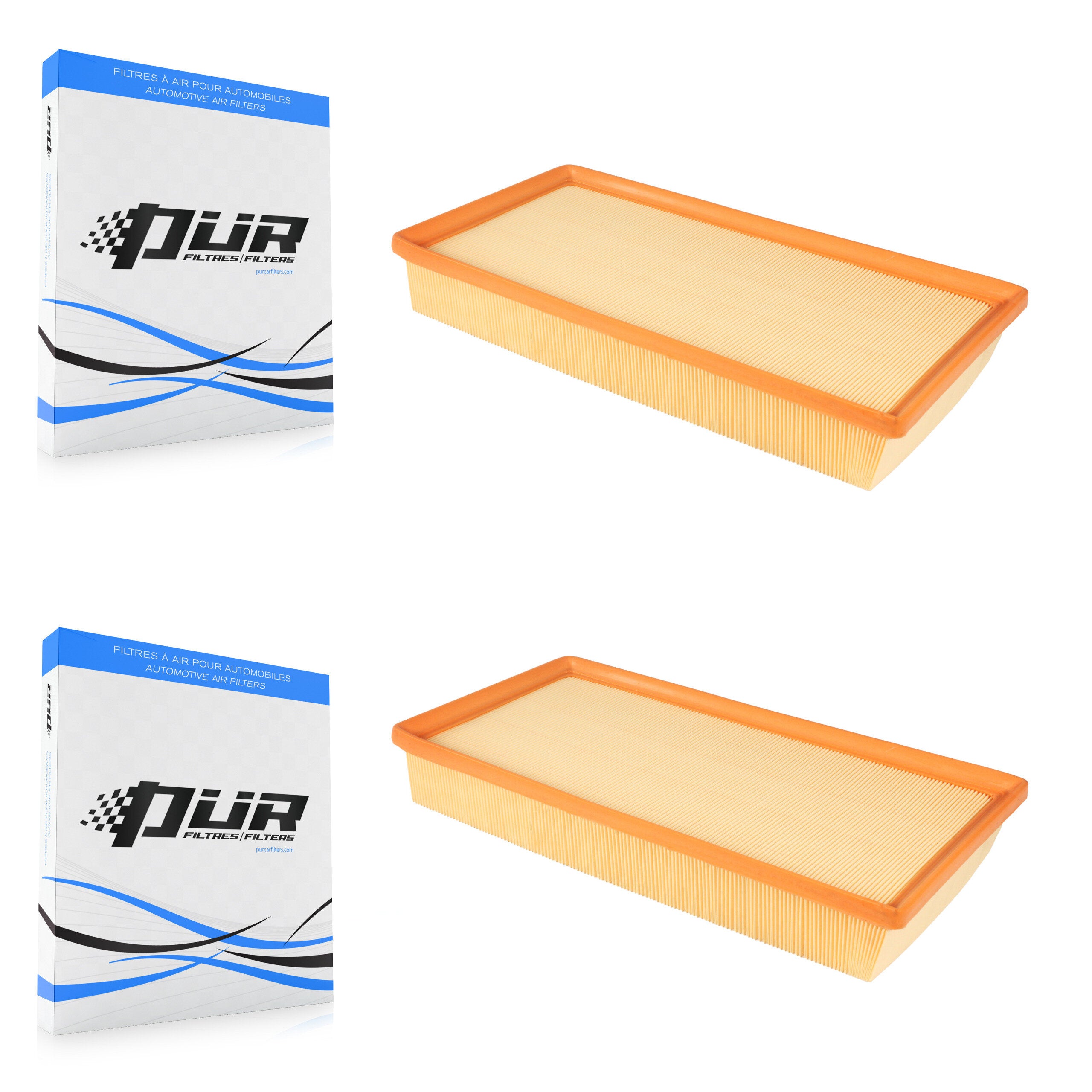 Engine Air Filter (2 Pack) For Porsche Cayenne Volkswagen Touareg Audi Q7 Land Rover K57-100205