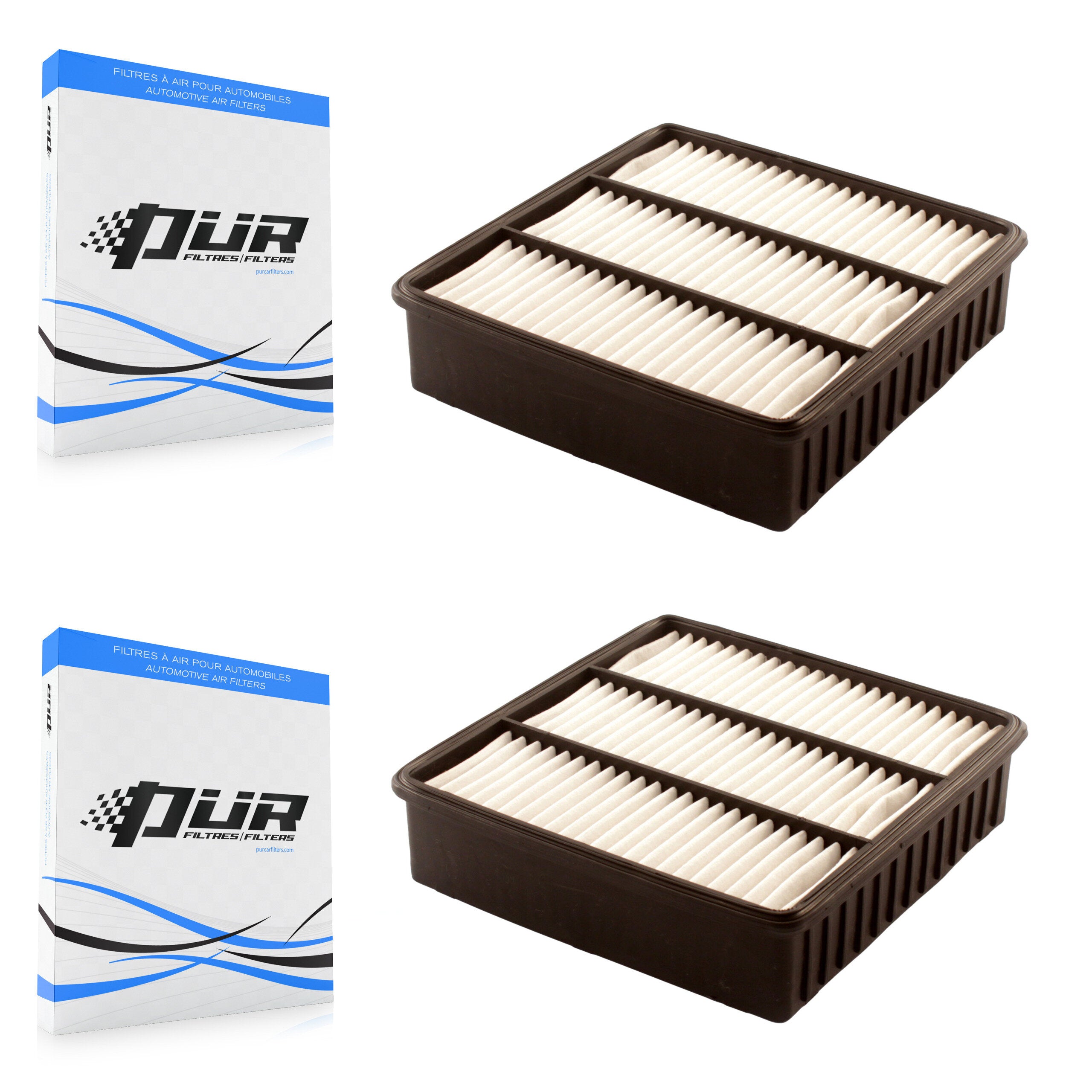 Engine Air Filter (2 Pack) For Mitsubishi Lancer Outlander Mirage K57-100220