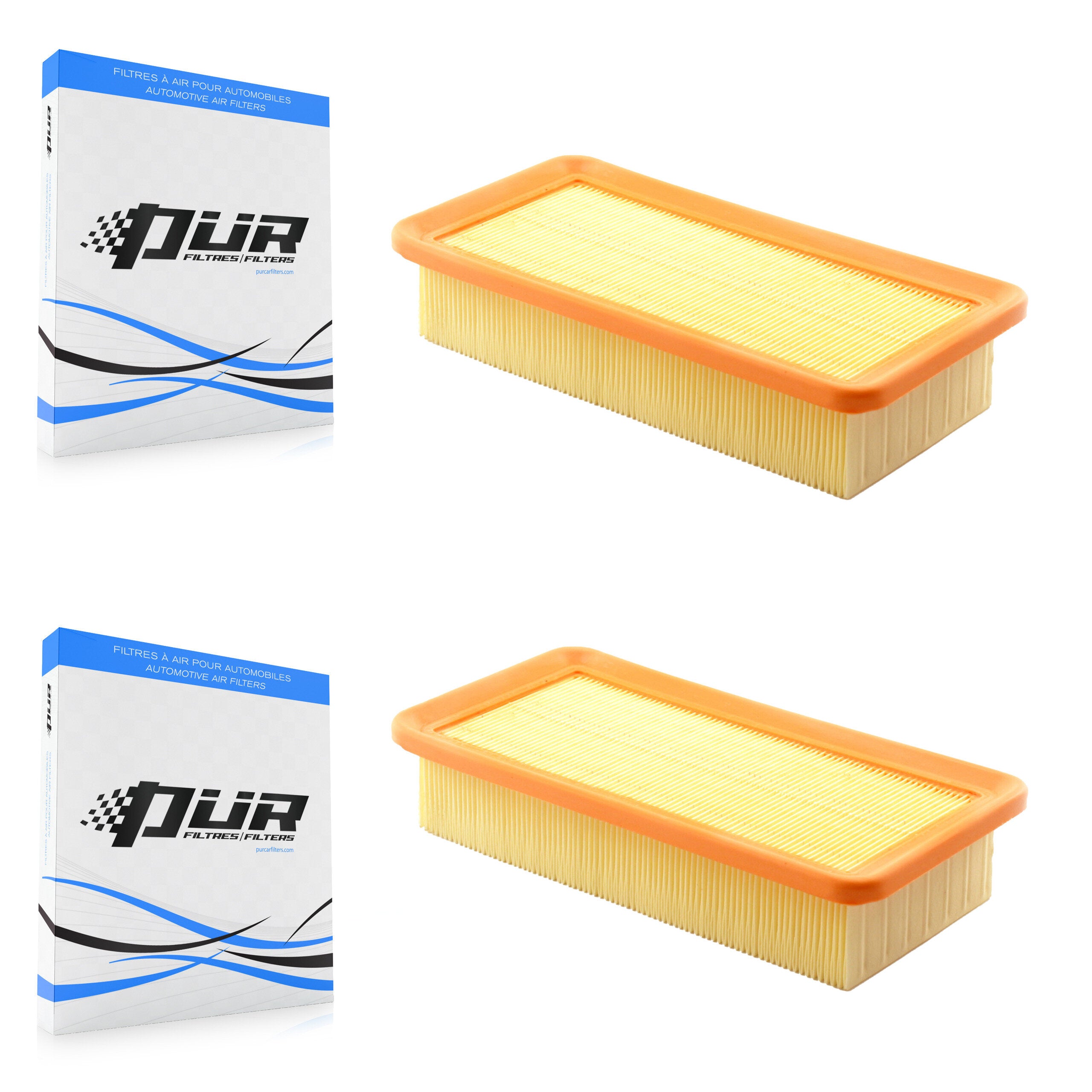 Engine Air Filter (2 Pack) For 2006-2011 Hyundai Accent Kia Rio Rio5 K57-100307