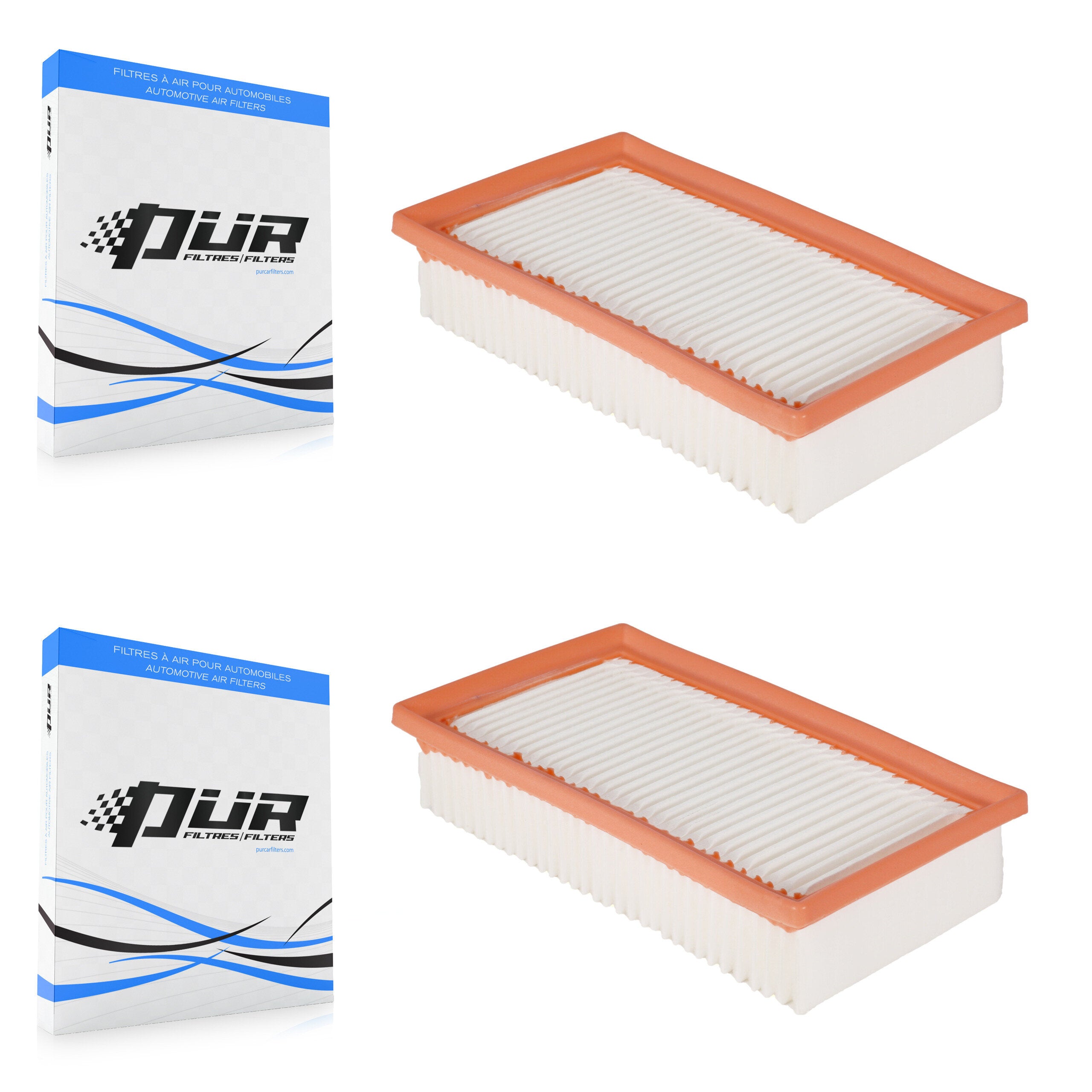 Engine Air Filter (2 Pack) For Kia Rio Hyundai Accent K57-100312