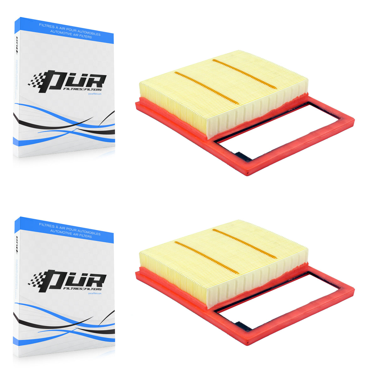 Engine Air Filter (2 Pack) For Ford Fusion Lincoln MKZ C-Max SSV Plug-In Hybrid K57-103864