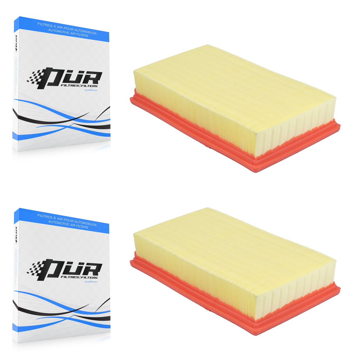 Engine Air Filter (2 Pack) For Jaguar XF XJ S-Type Vanden Plas Mercedes-Benz E320 XFR XJ8 K57-103868