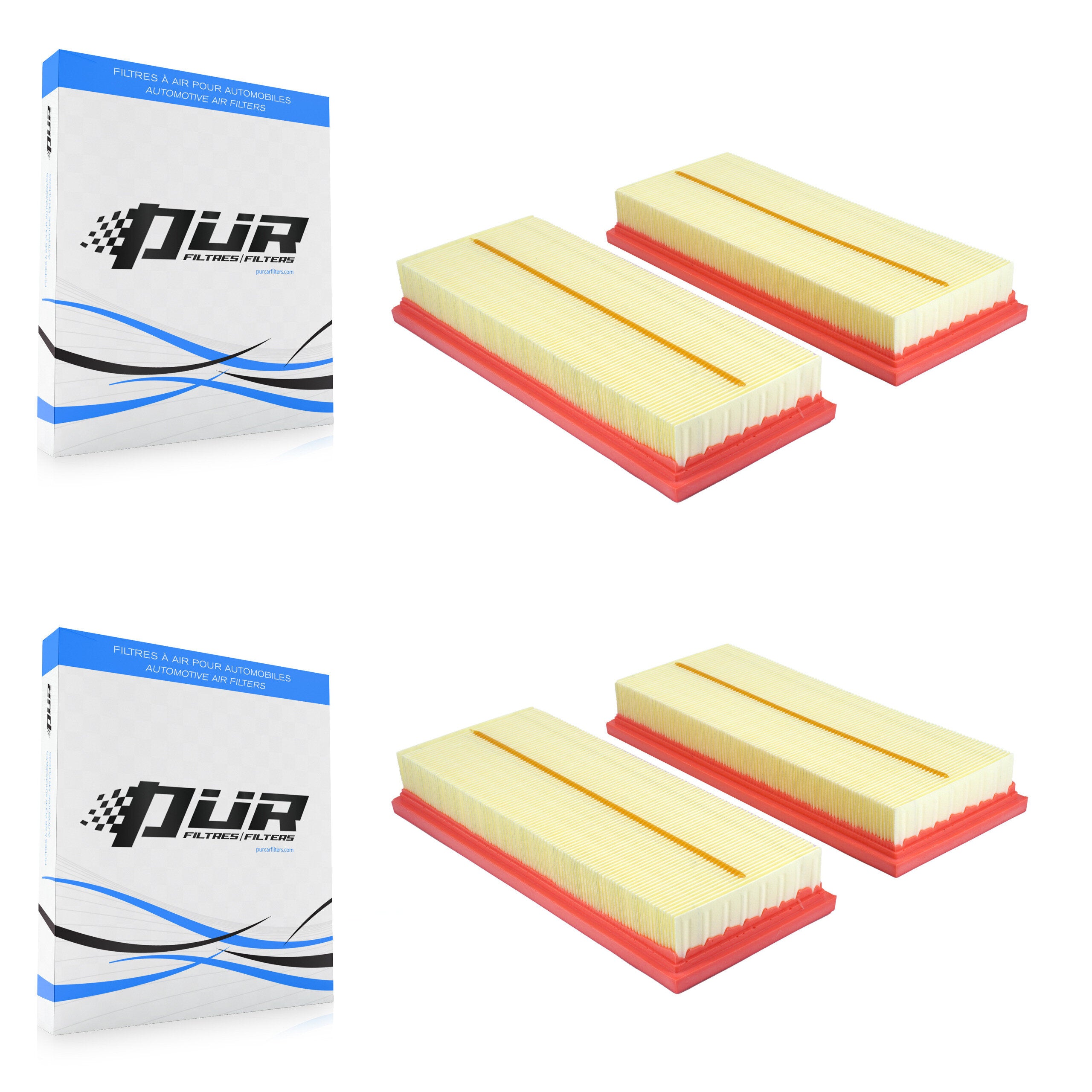 Engine Air Filter (2 Pack) For Mercedes-Benz S550 GLE63 AMG S CLS550 E550 SL550 G63 S63 K57-103906