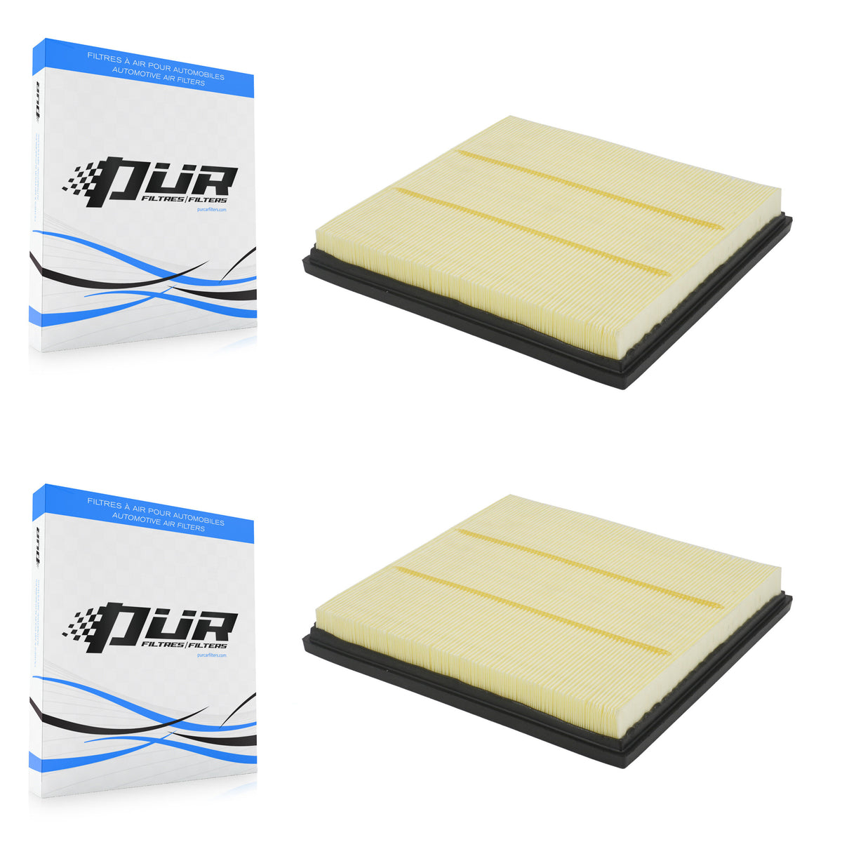 Engine Air Filter (2 Pack) For 2021-2025 Ford E-450 Super Duty E-350 K57-104237