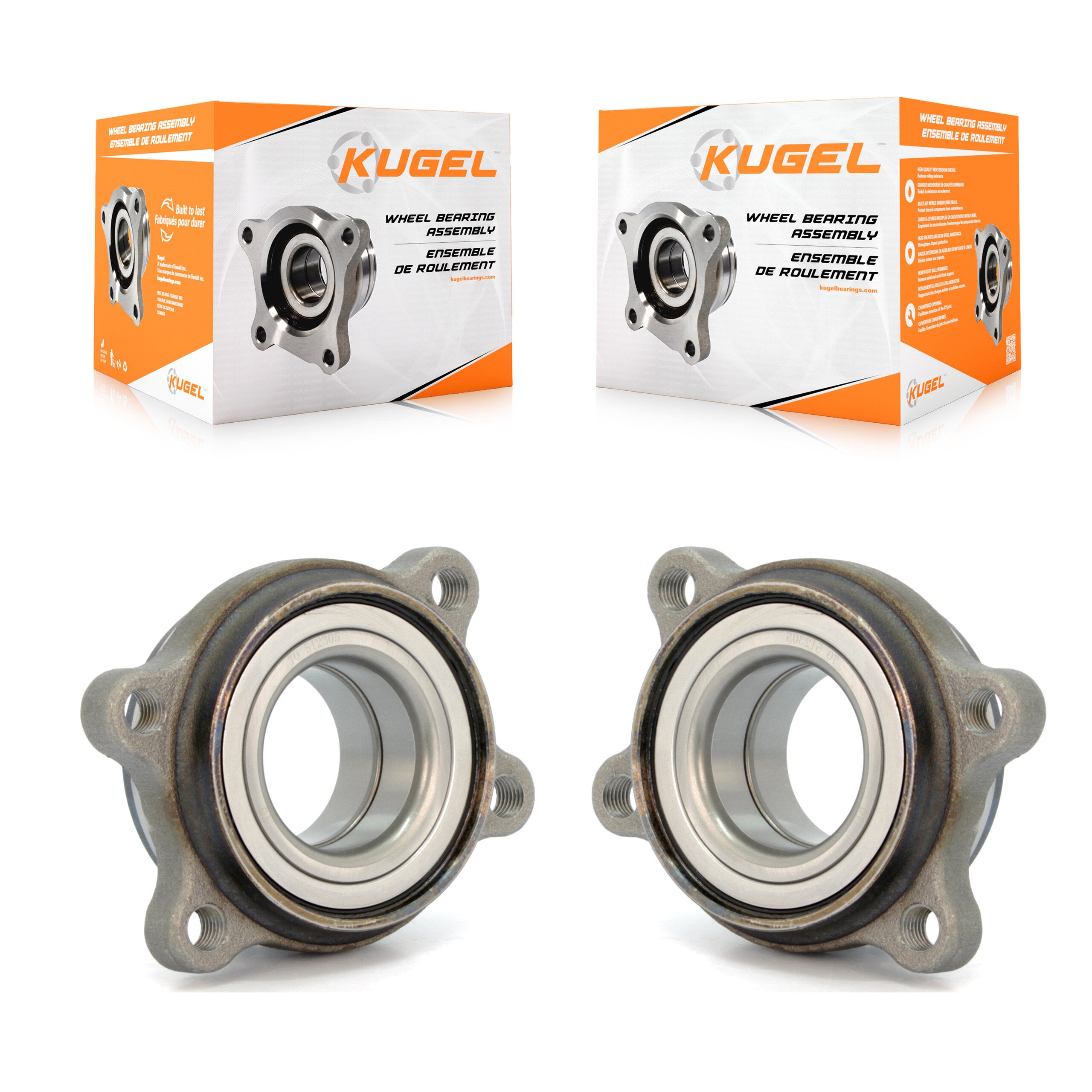 Rear Wheel Bearing Assembly Pair For Volkswagen Passat Audi S4 A6 Quattro RS4 A8 S8 S6 K70-100098