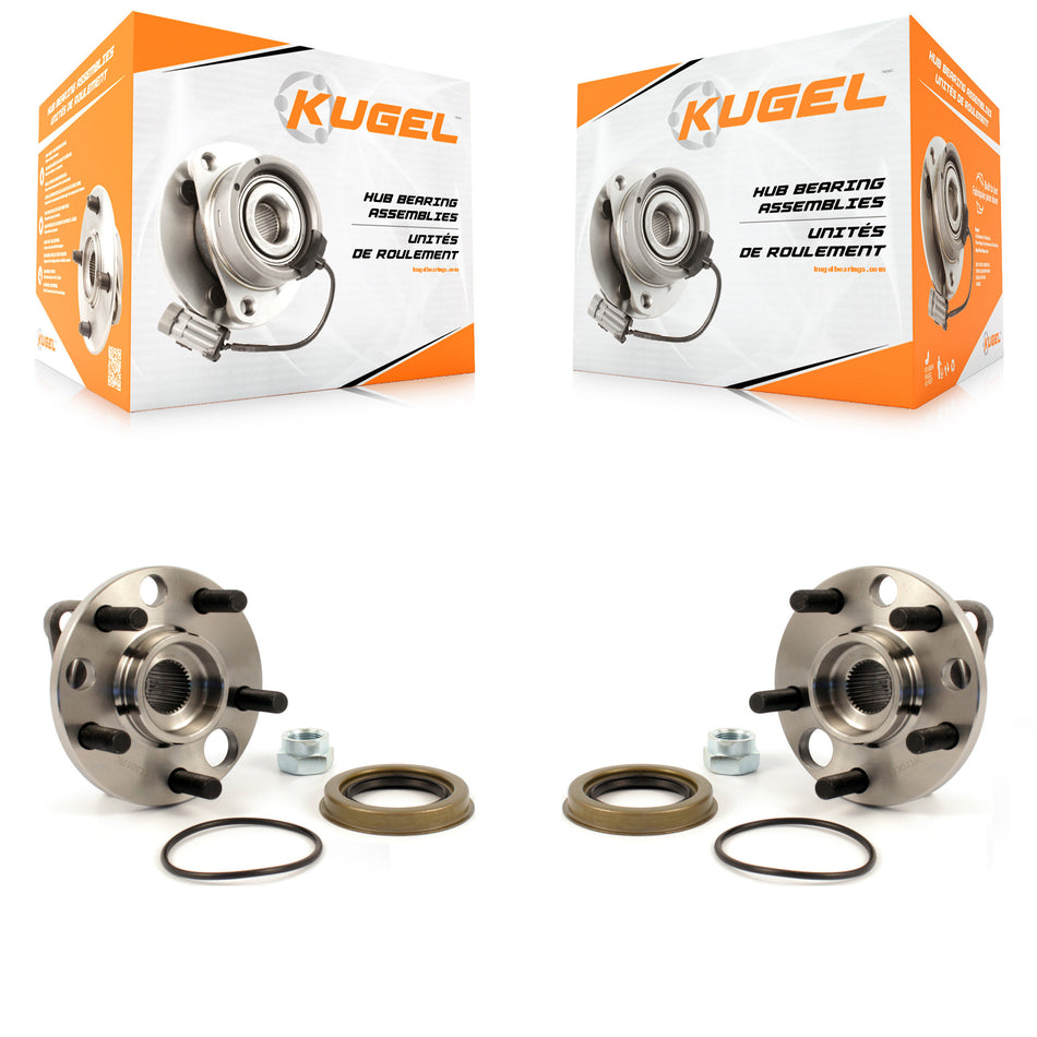 Front Wheel Bearing Hub Assembly Pair For Chevrolet Cavalier Pontiac Sunfire Grand Am Corsica Buick Skylark Oldsmobile Beretta Sunbird Achieva Cutlass Calais Skyhawk J2000 Firenza Somerset K70-100244
