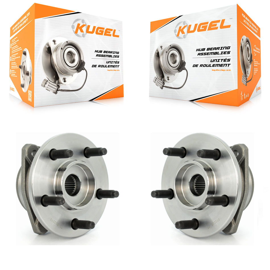 Front Wheel Bearing And Hub Assembly Pair For 2002-2005 Jeep Liberty Non-ABS K70-100270