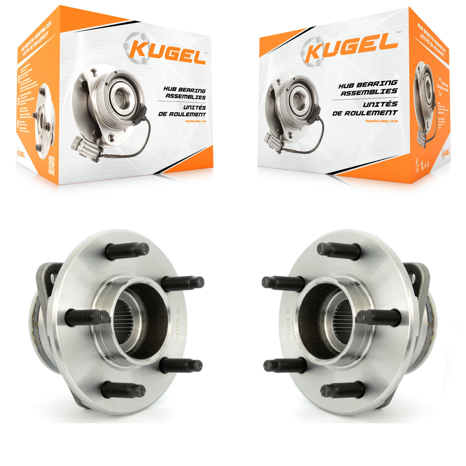 Front Wheel Bearing And Hub Assembly Pair For Saturn Vue Chevrolet Equinox Pontiac Torrent Non-ABS K70-100274
