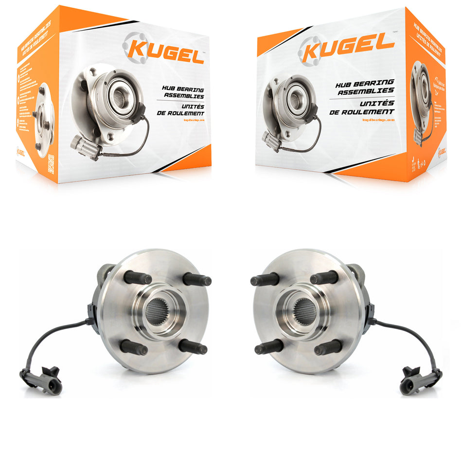 Front Wheel Bearing And Hub Assembly Pair For Chevrolet Cobalt Saturn Ion Pontiac G5 Pursuit With 4 Lug Wheels 4-Wheel ABS K70-100282