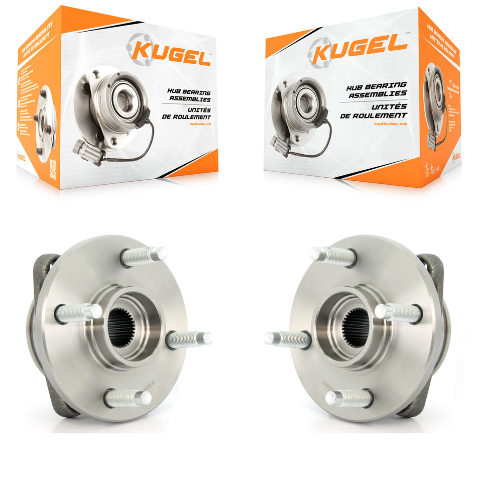Front Wheel Bearing And Hub Assembly Pair For Chevrolet Cobalt Saturn Ion Pontiac G5 Pursuit With 4 Lug Wheels Non-ABS K70-100283