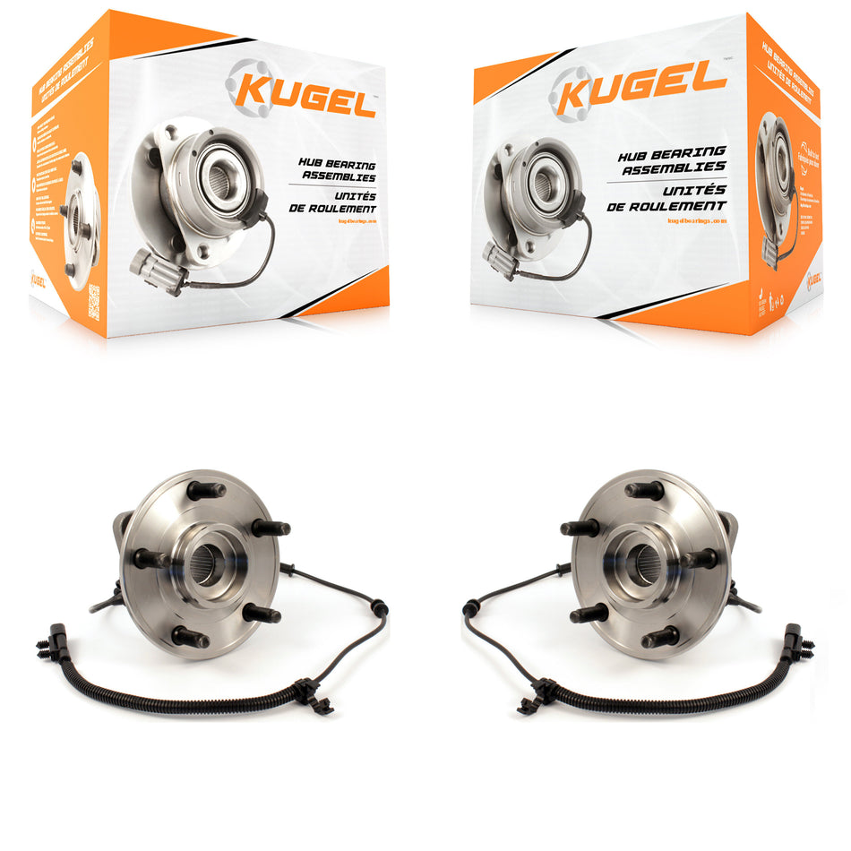 Front Wheel Bearing And Hub Assembly Pair For 2007-2010 Jeep Wrangler K70-100326