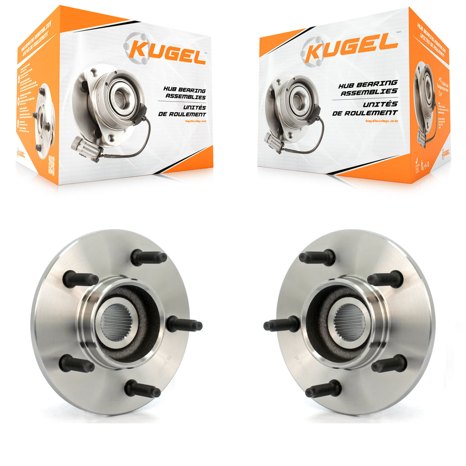 Front Wheel Bearing And Hub Assembly Pair For Ford F-150 4WD with 2-Wheel ABS K70-100378