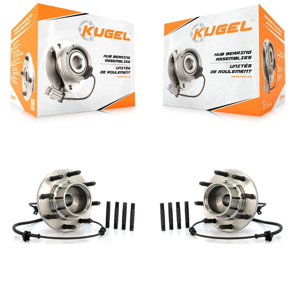 Front Wheel Bearing And Hub Assembly Pair For Ford F-250 Super Duty F-350 Excursion K70-100380