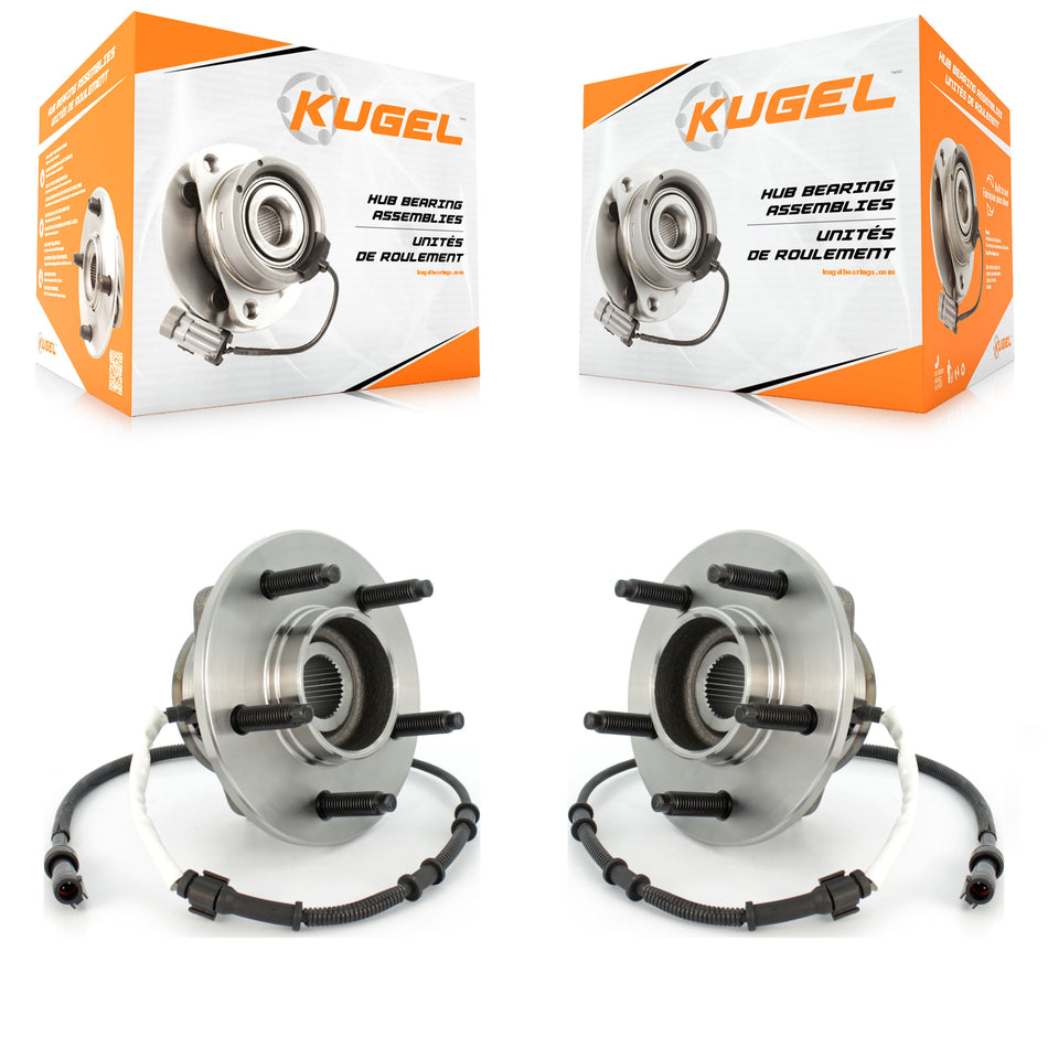 Front Wheel Bearing And Hub Assembly Pair For Ford F-150 Heritage 4WD with 4-Wheel ABS K70-100385