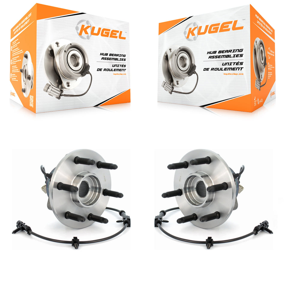 Front Wheel Bearing And Hub Assembly Pair For Chevrolet Silverado 1500 GMC Tahoe Sierra Suburban Yukon Avalanche XL Cadillac Express Classic Escalade 2500 Savana ESV EXT K70-100390