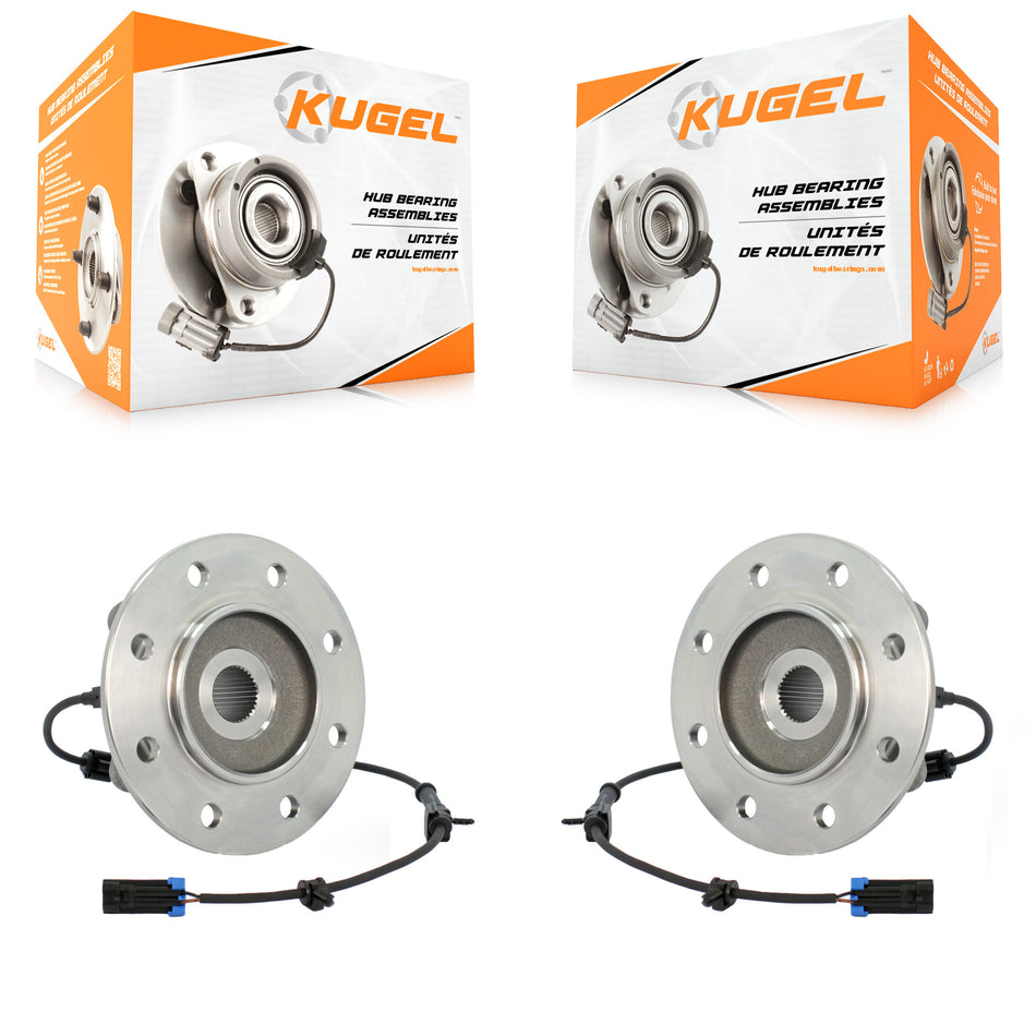 Front Wheel Bearing And Hub Assembly Pair For Chevrolet K1500 K2500 GMC K3500 Suburban K70-100392