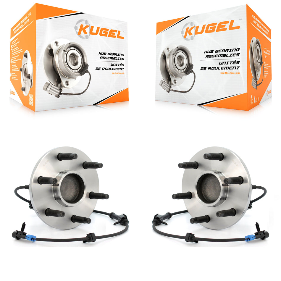 Front Wheel Bearing And Hub Assembly Pair For Chevrolet Silverado 1500 GMC Tahoe Sierra Suburban Yukon Avalanche XL Express Classic Cadillac Escalade 2500 Savana K70-100400