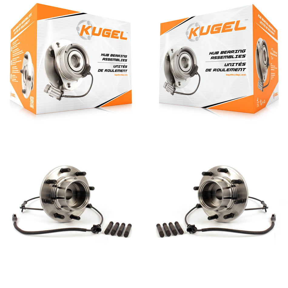 Front Wheel Bearing And Hub Assembly Pair For Ford F-250 Super Duty F-350 F-450 F-550 K70-100402