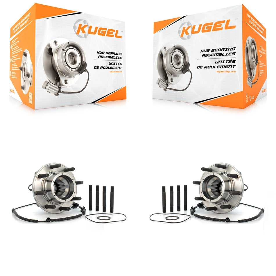 Front Wheel Bearing And Hub Assembly Pair For Ford F-250 Super Duty F-350 F-450 F-550 With Single Rear Wheels K70-100417