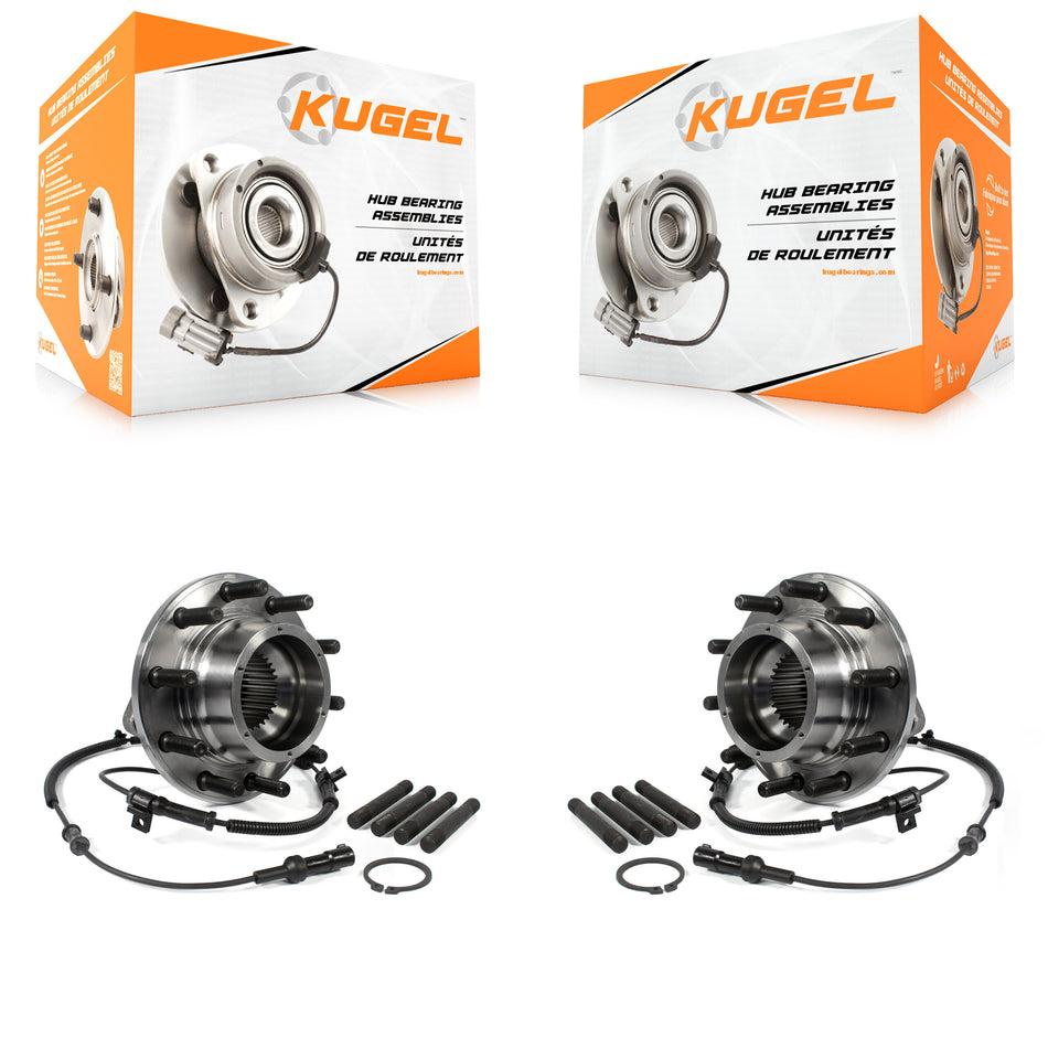 Front Wheel Bearing And Hub Assembly Pair For 2005-2010 Ford F-450 Super Duty F-550 With Dual Rear Wheels 4 X K70-100419