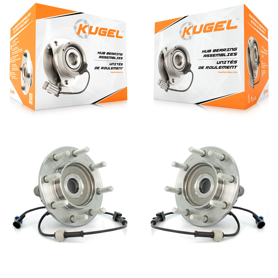 Front Wheel Bearing And Hub Assembly Pair For Chevrolet Silverado 3500 GMC Sierra Classic RWD K70-100422