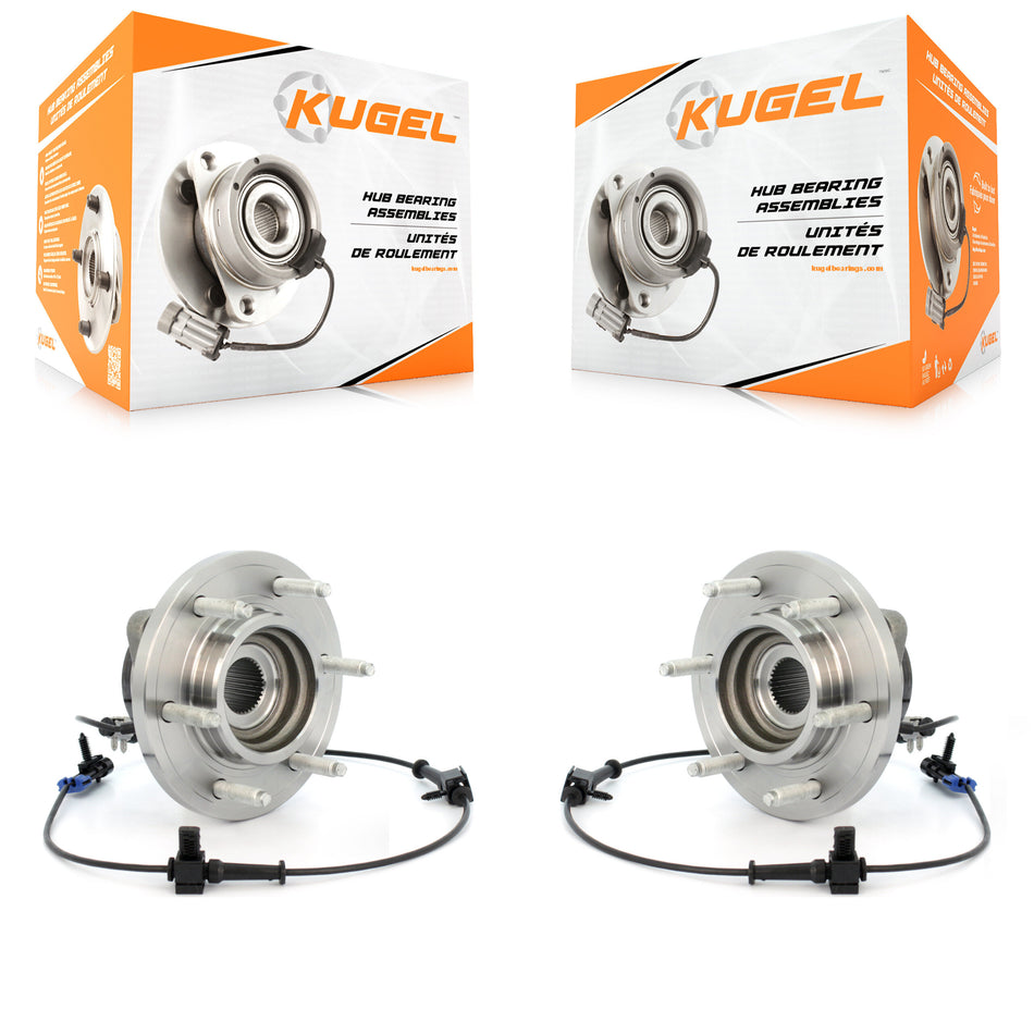 Front Wheel Bearing And Hub Assembly Pair For 2006-2008 Hummer H3 K70-100426