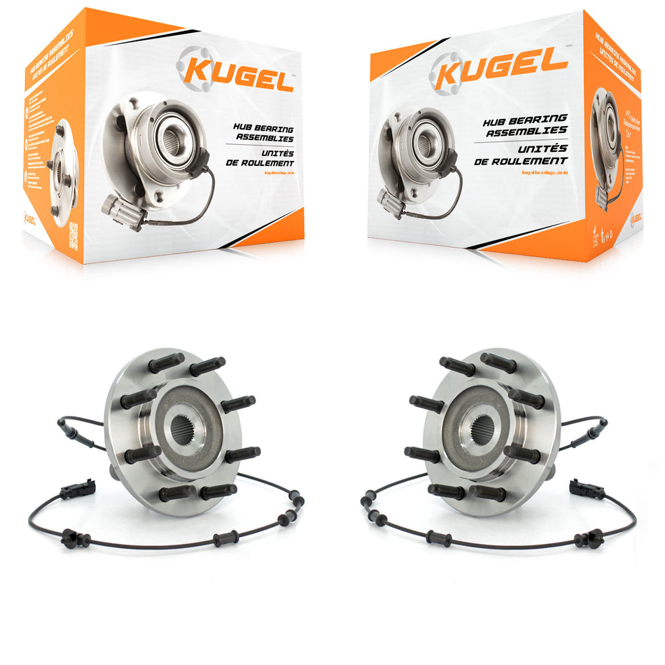 Front Wheel Bearing And Hub Assembly Pair For 2006-2008 Dodge Ram 1500 2500 3500 With 8 Lug Wheels K70-100432