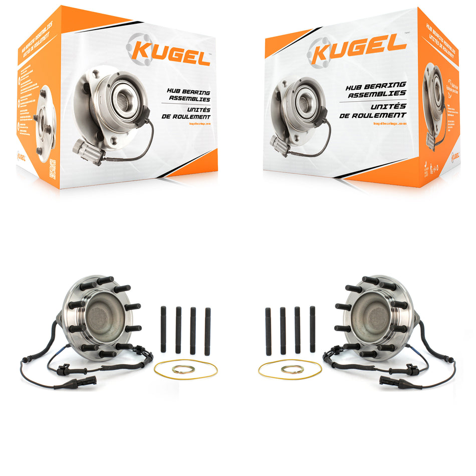 Front Wheel Bearing And Hub Assembly Pair For 2005-2010 Ford F-450 Super Duty F-550 4 X 2 K70-100435