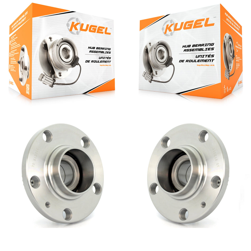 Rear Wheel Bearing And Hub Assembly Pair For Volkswagen Jetta Beetle Golf Audi TT Quattro R32 City K70-100559