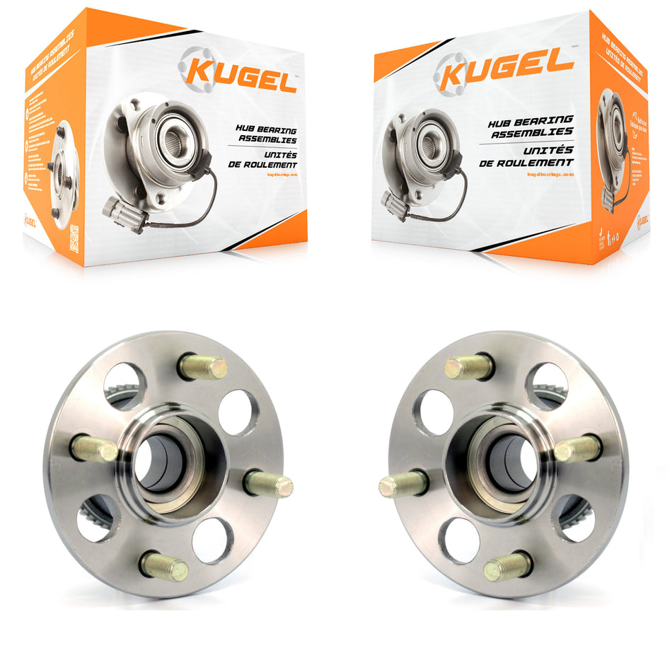 Rear Wheel Bearing And Hub Assembly Pair For 1996-2000 Honda Civic Drum rear brakes with 4-Wheel ABS K70-100566