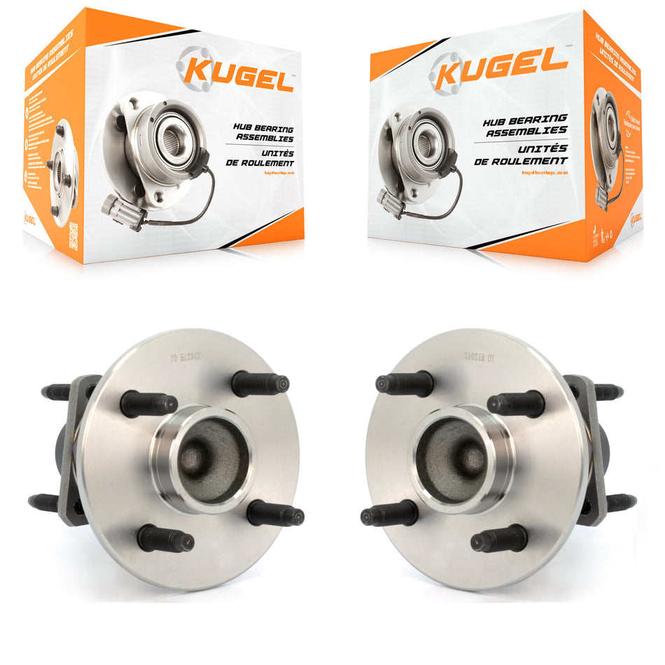 Rear Wheel Bearing And Hub Assembly Pair For Chevrolet Cobalt Saturn Ion Pontiac G5 Pursuit With 4 Lug Wheels 4-Wheel ABS K70-100616