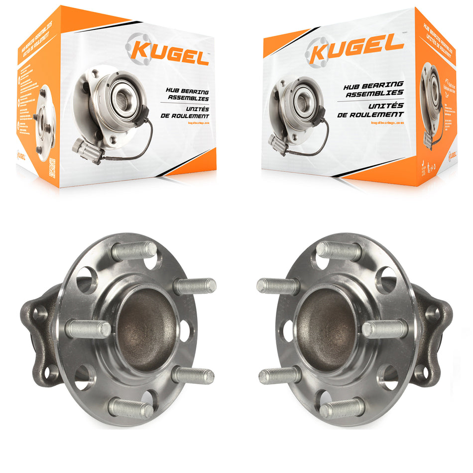 Rear Wheel Bearing And Hub Assembly Pair For 2008-2009 Mitsubishi Lancer FWD with Non-ABS K70-100696