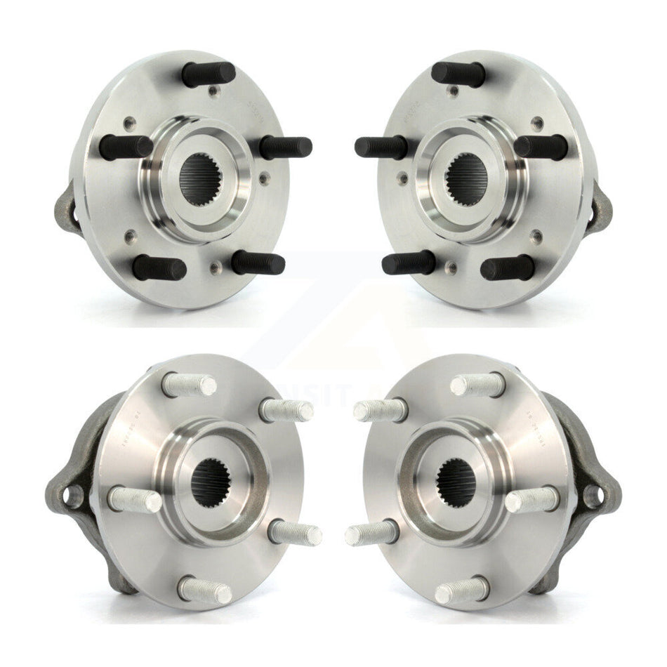 Front Rear Wheel Bearing & Hub Assembly Kit For Mitsubishi Endeavor AWD K70-101215