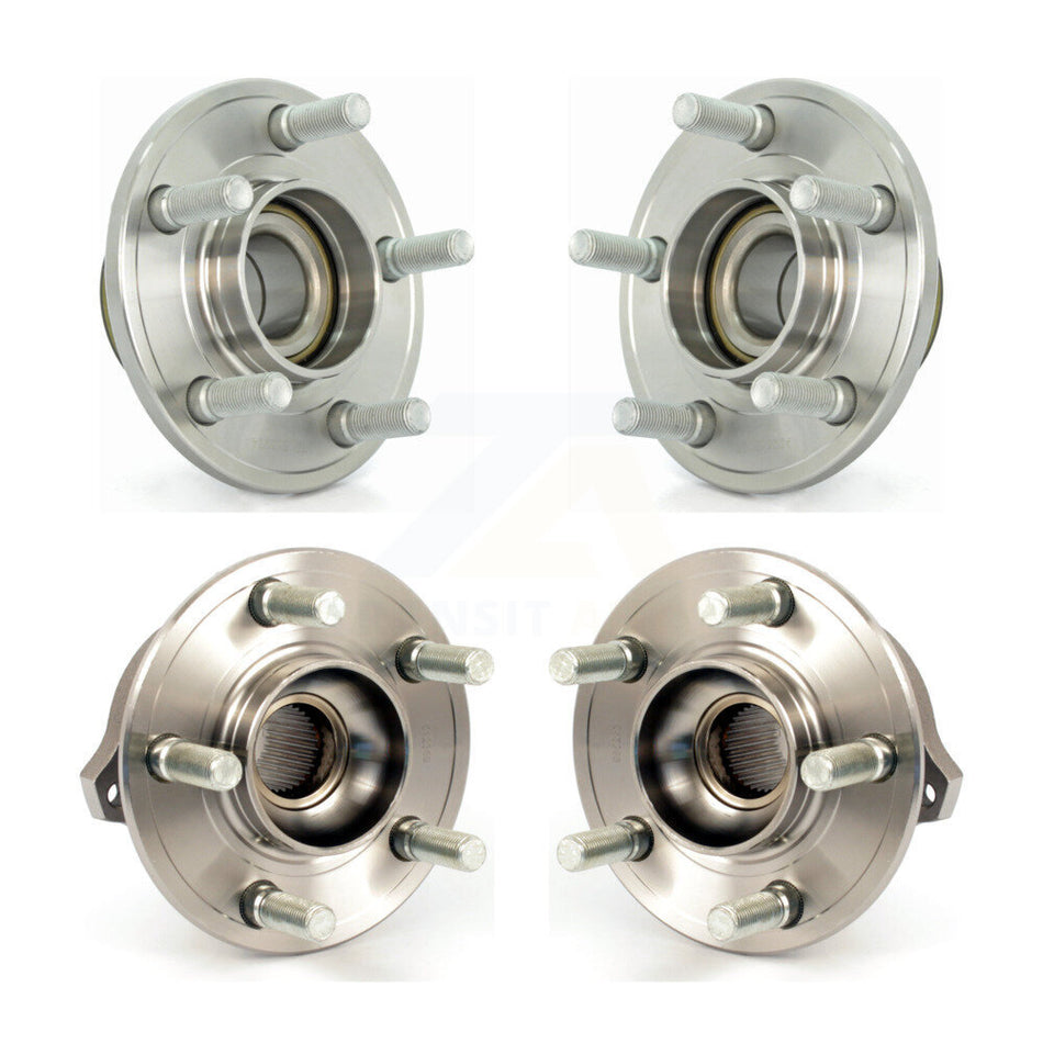 Front Rear Wheel Bearing & Hub Assembly Kit For Dodge Charger Chrysler 300 Challenger K70-101223