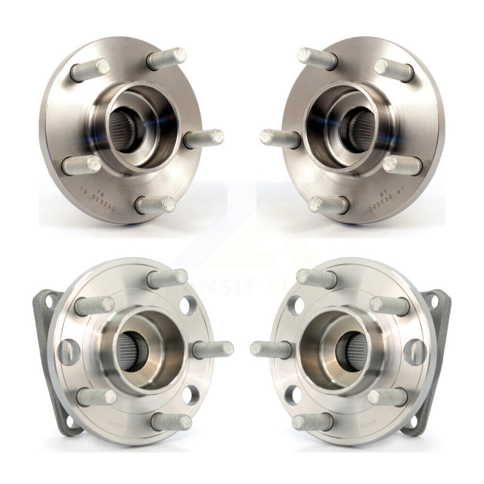 Front Rear Wheel Bearing & Hub Assembly Kit For 2005-2010 Volvo S40 V50 AWD K70-101240