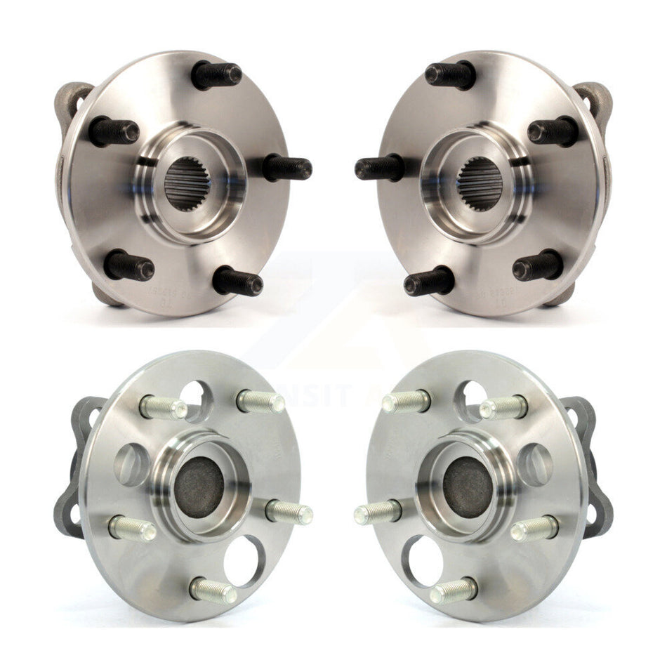 Front Rear Wheel Bearing & Hub Assembly Kit For 2008-2015 Scion xB K70-101244