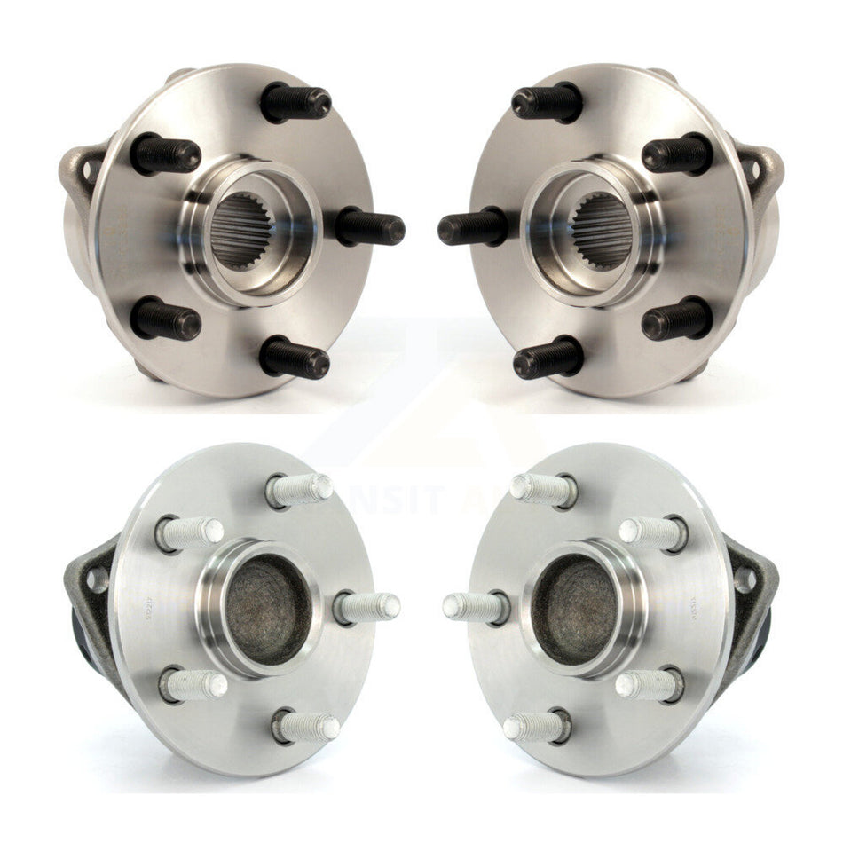 Front Rear Wheel Bearing & Hub Assembly Kit For 2004-2009 Toyota Prius K70-101254