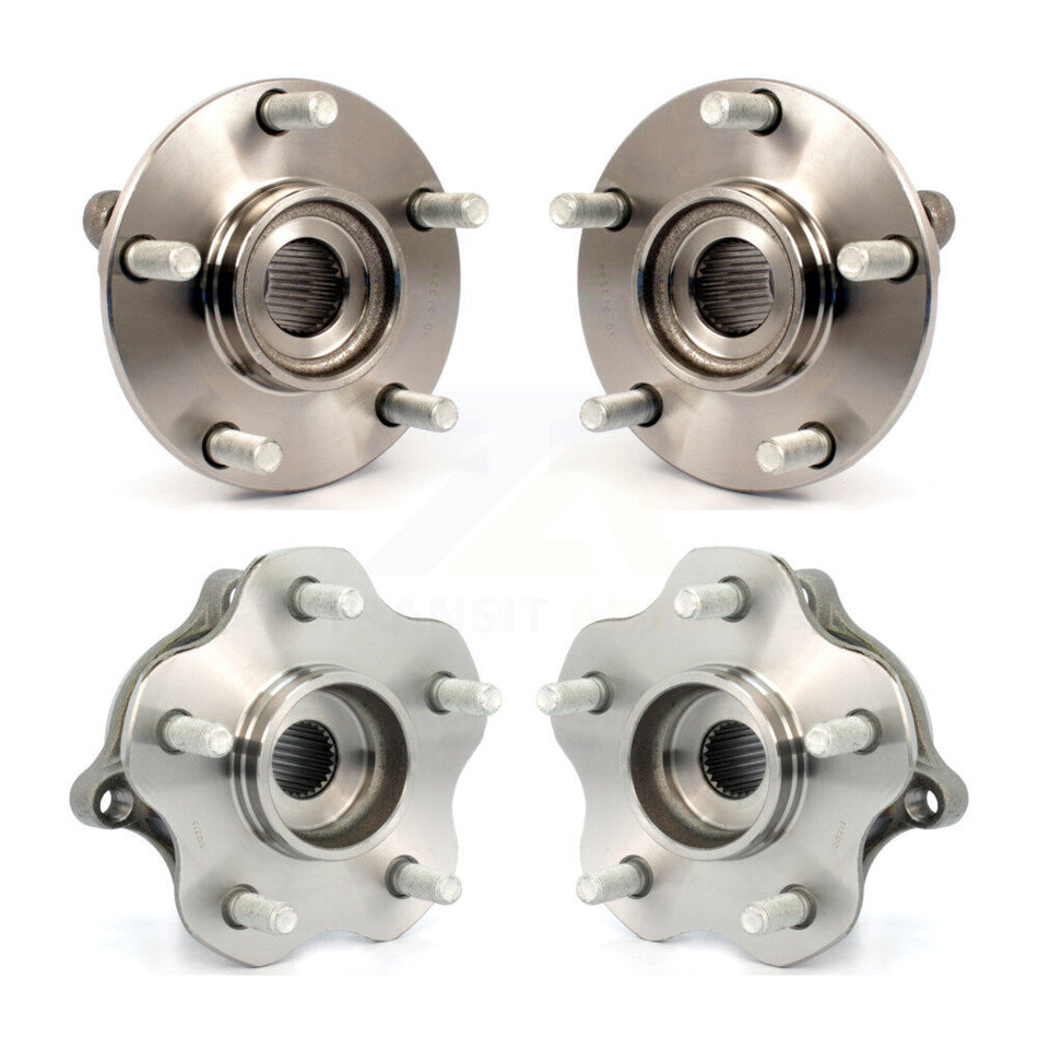 Front Rear Wheel Bearing & Hub Assembly Kit For 2008-2013 Nissan Rogue AWD K70-101269