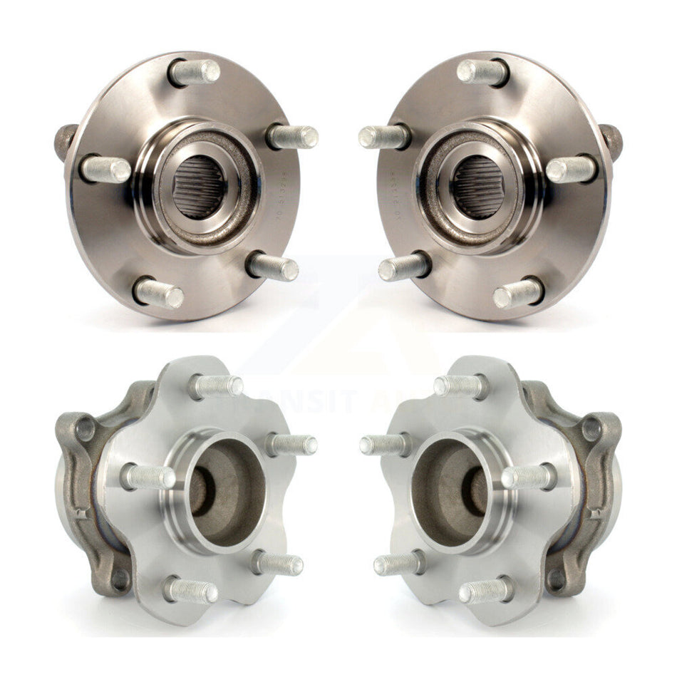 Front Rear Wheel Bearing & Hub Assembly Kit For 2007-2012 Nissan Sentra 2.5L K70-101270