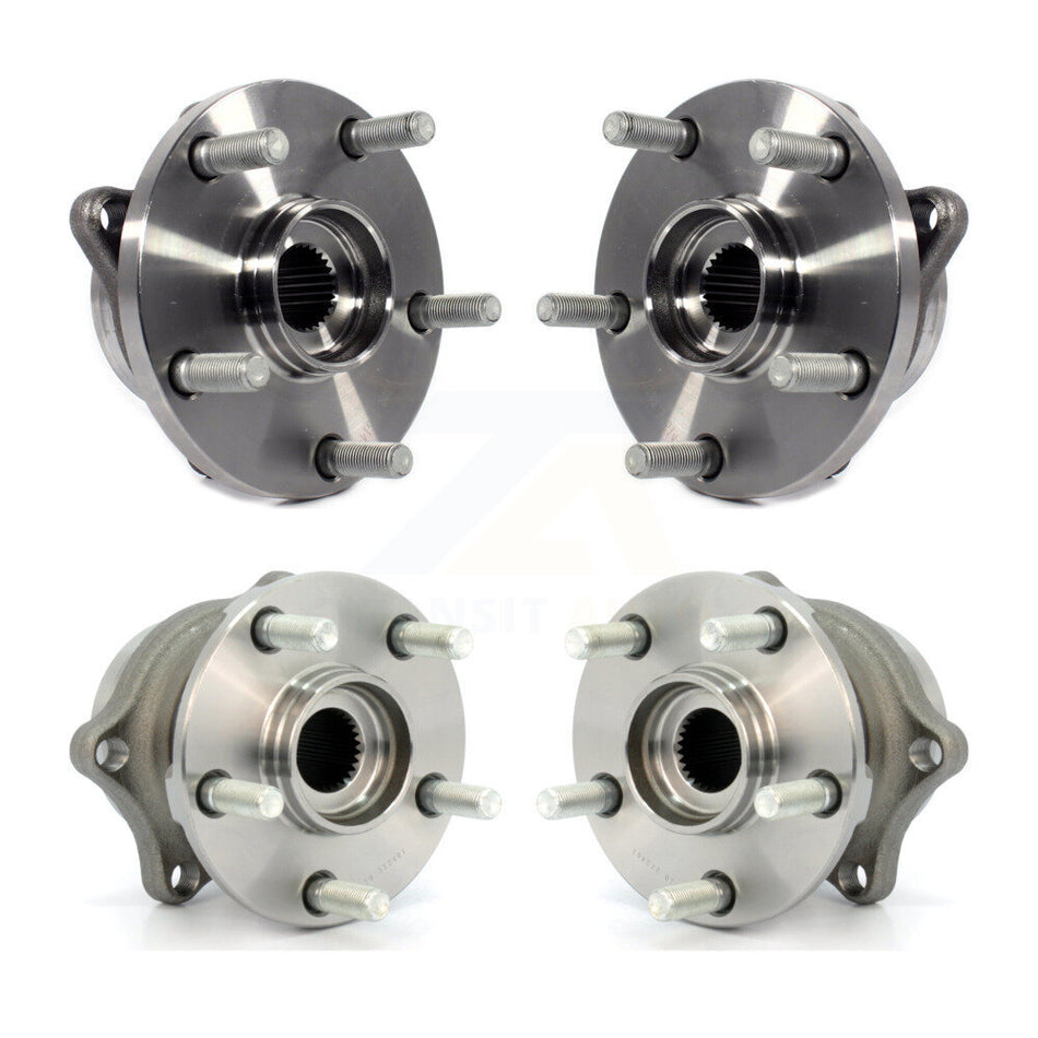 Front Rear Wheel Bearing & Hub Assembly Kit For Subaru Impreza WRX STI K70-101273