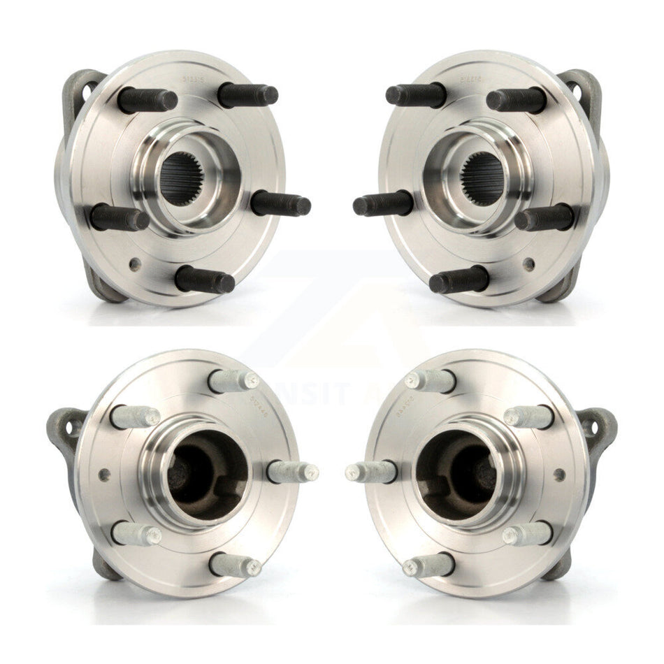 Front Rear Wheel Bearing & Hub Assembly Kit For 2011-2012 Chevrolet Cruze K70-101279