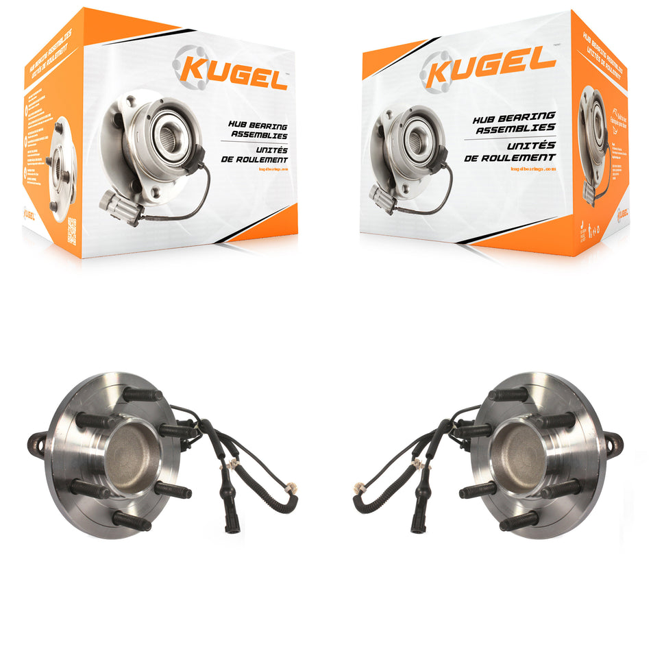 Front Wheel Bearing And Hub Assembly Pair For 2007-2010 Ford Expedition Lincoln Navigator RWD K70-101413