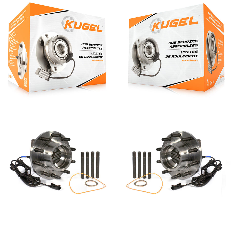 Front Wheel Bearing And Hub Assembly Pair For 2011-2016 Ford F-450 Super Duty F-550 4 X K70-101415