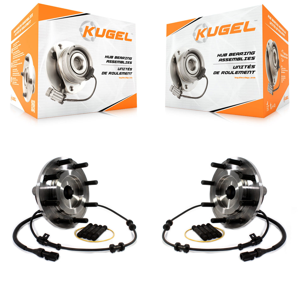 Front Wheel Bearing And Hub Assembly Pair For 1999-2004 Ford F-250 Super Duty F-350 F-450 F-550 K70-101488