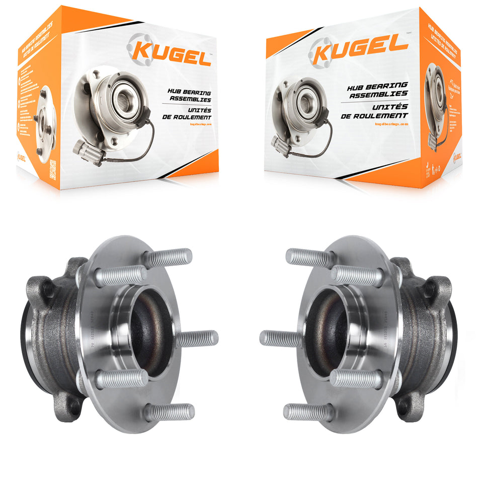 Rear Wheel Bearing And Hub Assembly Pair For 2014-2018 Mazda 3 Sport Vehicles Manufactured In Japan K70-101503