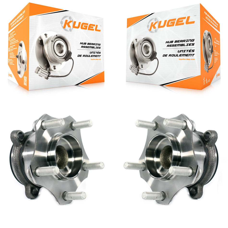 Rear Wheel Bearing And Hub Assembly Pair For 2014-2018 Mazda 3 Sport Vehicles Manufactured In Mexico K70-101507