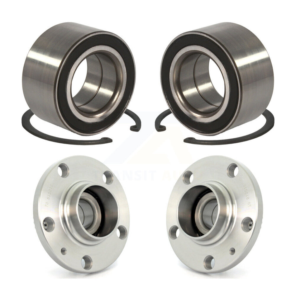 Front Rear Wheel Bearing And Hub Assembly Kit For 1999-1999 Volkswagen Jetta Golf 72mm Outer Diameter K70-101522