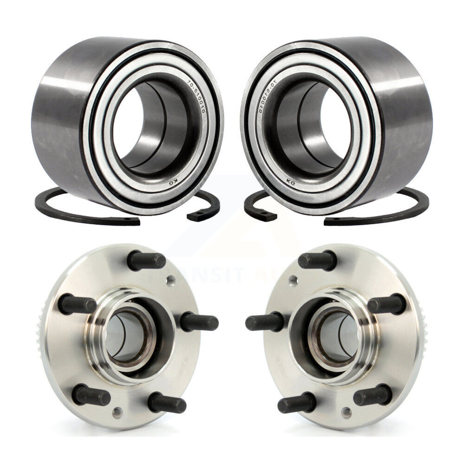 Front Rear Wheel Bearing And Hub Assembly Kit For Ford Fusion Mazda 6 Lincoln MKZ Mercury Milan Zephyr K70-101529